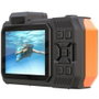 AgfaPhoto Realishot WP9500 Cámara Compacta Resistente al Agua, 5K Ultra HD 24 MP, Sensor CMOS, 18x Zoom Digital, Color Naranja